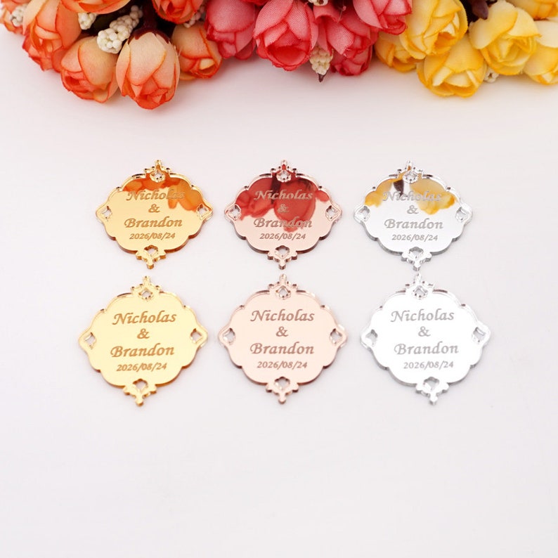 Personalized Acrylic Mirror Hanging Tags