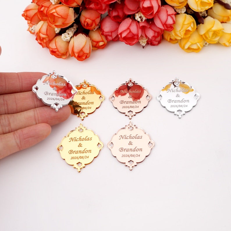 Personalized Acrylic Mirror Hanging Tags