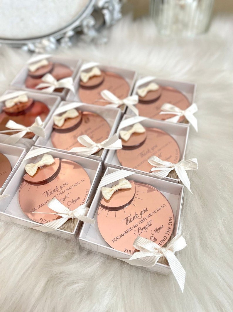 Custom Sun & Rainbow Birthday Magnet