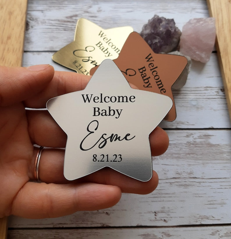 Star baby shower magnets