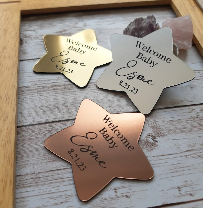 Star baby shower magnets