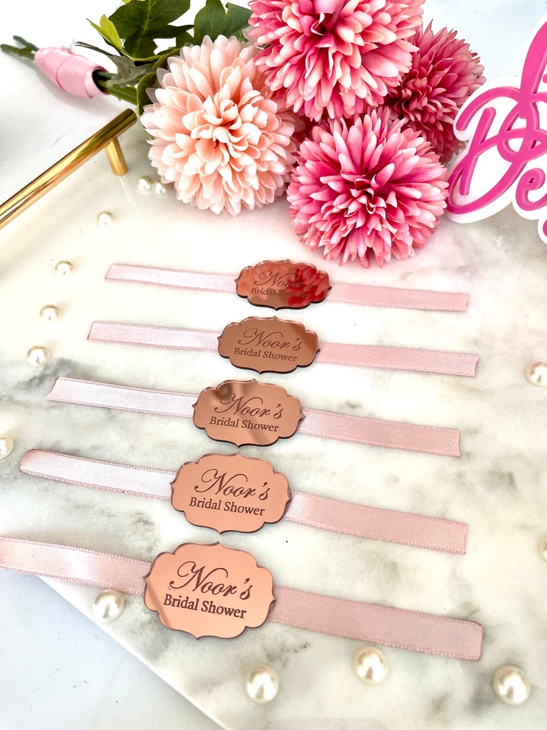 Personalized Acrylic Mirror Tags