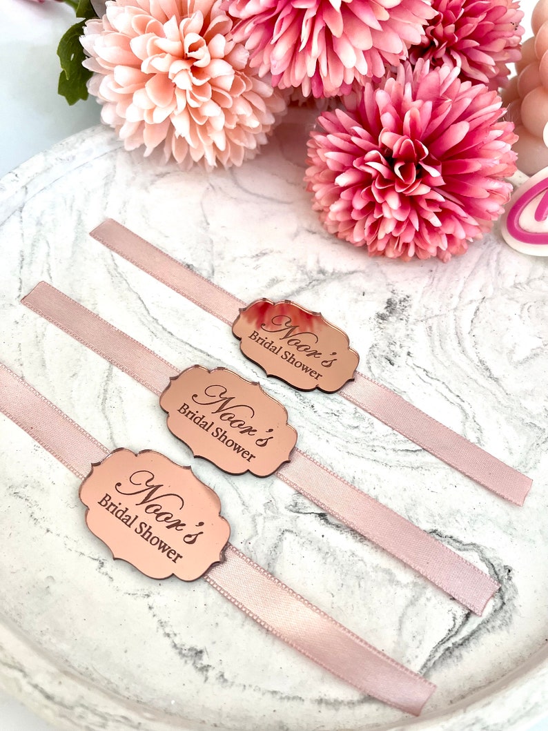 Personalized Acrylic Mirror Tags