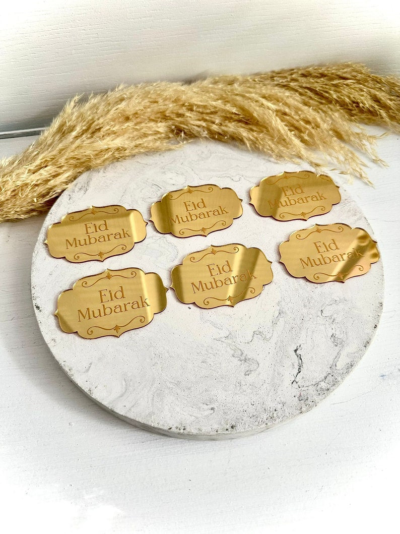 Acrylic Eid Mubarak Tags