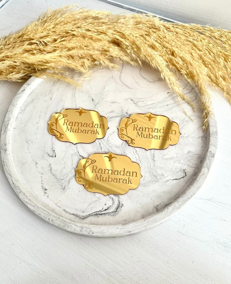 Acrylic Eid Mubarak Tags