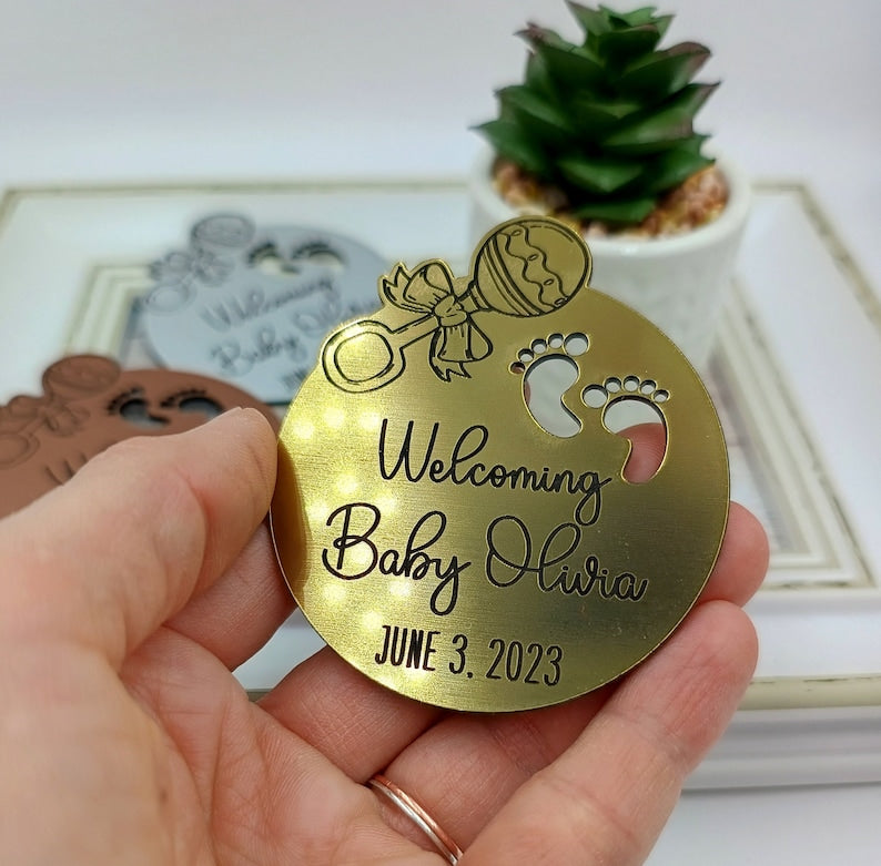 Baby shower magnets
