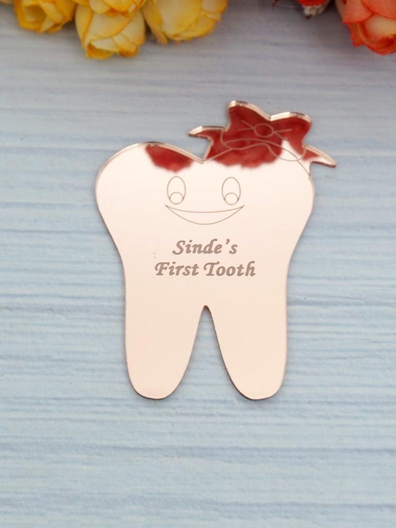 Personalized Acrylic Tooth-Shaped Tags