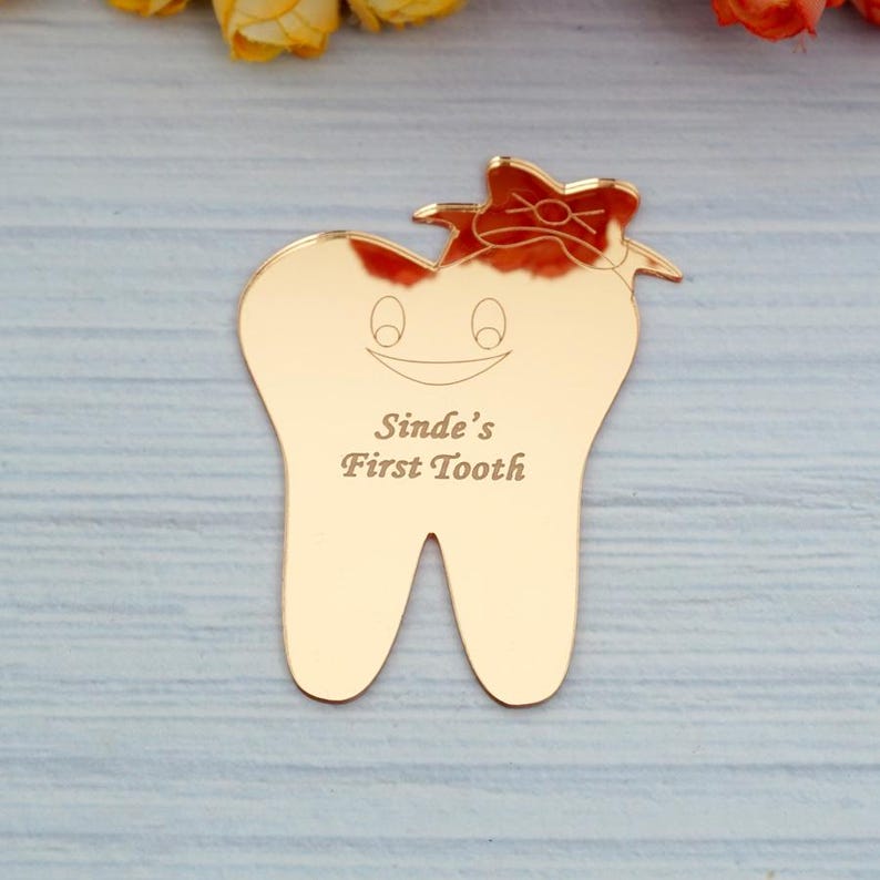 Personalized Acrylic Tooth-Shaped Tags