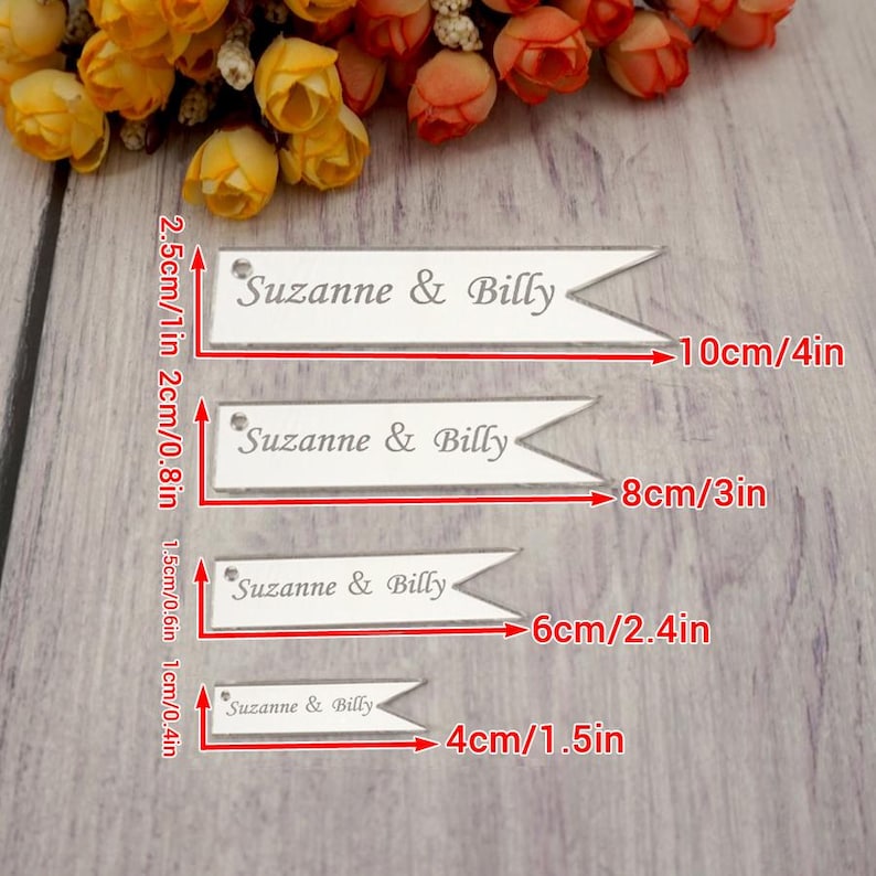 Personalized Acrylic Name Labels