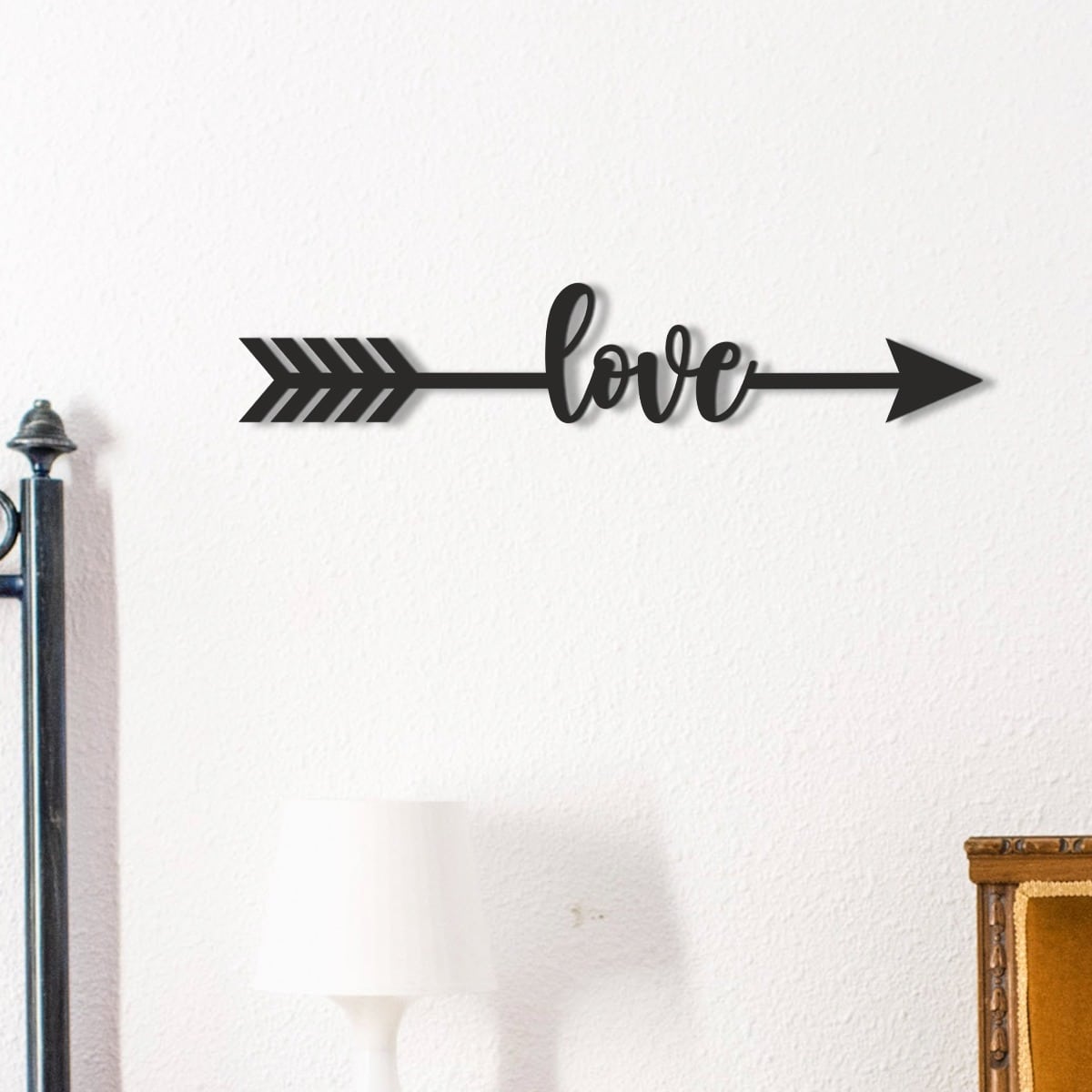 Wooden Arrow Sign | Love
