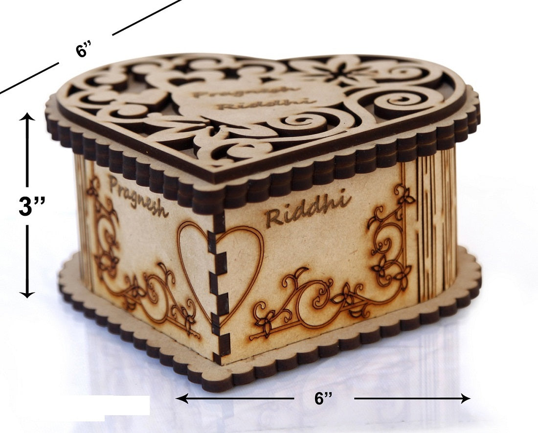 Handmade Sheesham Wood Jewellery Box