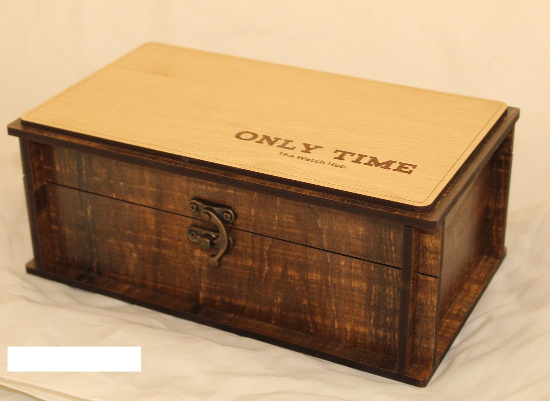 Watch Box – 3 Slot Leather Watch Holder & Organizer (Brown)
