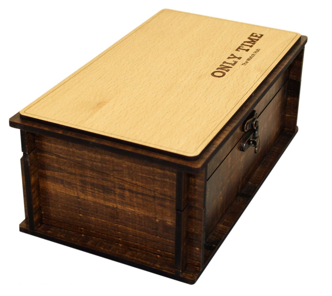 Watch Box – 3 Slot Leather Watch Holder & Organizer (Brown)