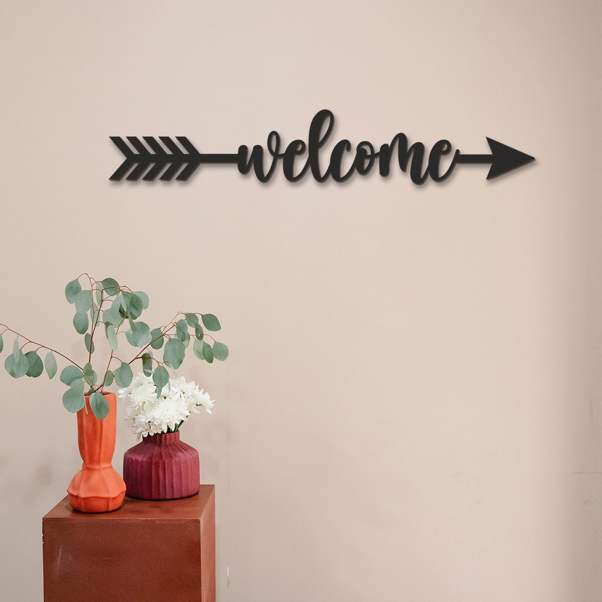 Wooden Arrow Sign | Welcome