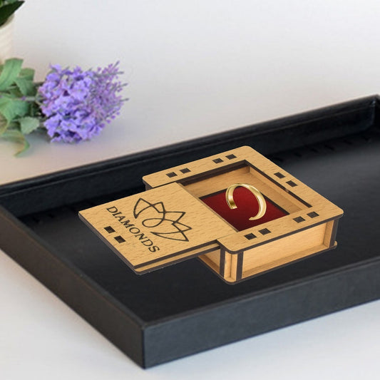 Hand-Carved Wooden Jewellery Box