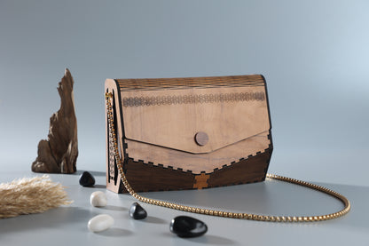3D Wooden Purse