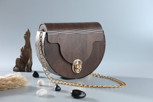 Wooden ROund Bag