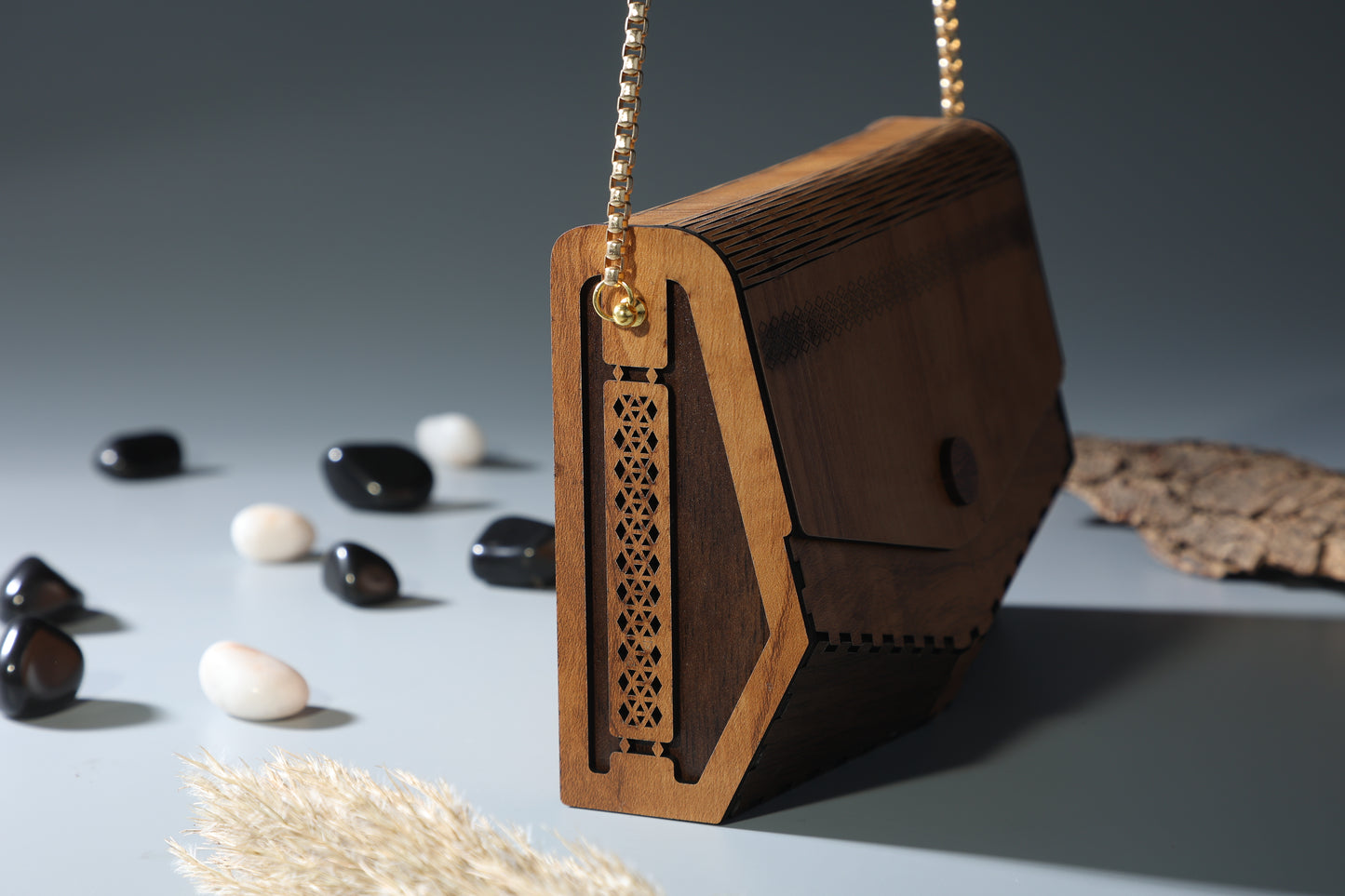 3D Wooden Purse