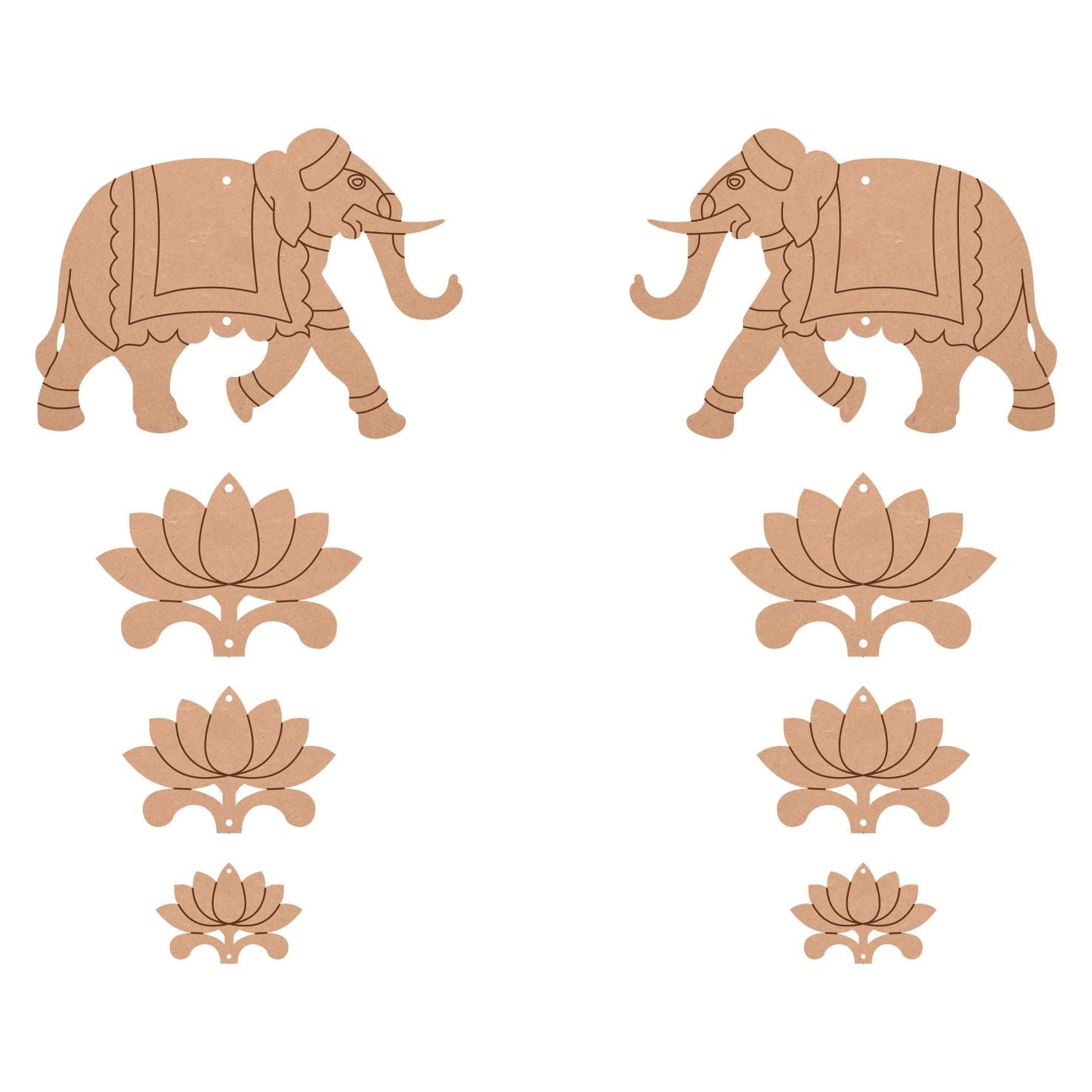 Pichwai Elephant Cutout