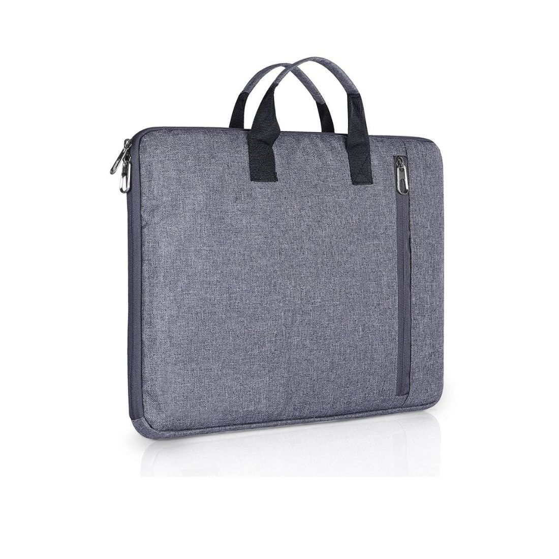 Laptop Sleeve Bag with Dual Handles & Front Zipper Pocket