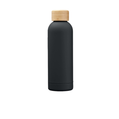 Water Bottle with Wooden Cap