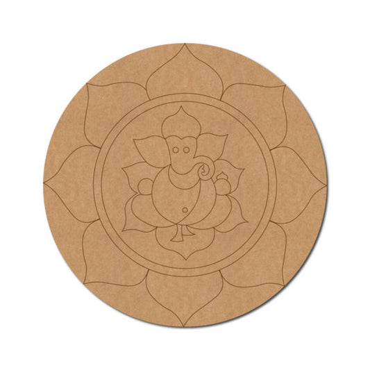 56.Ganesha-Pre-Marked-Round-MDF-Design