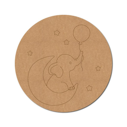 71.Elephant-with-Balloons-Pre-Marked-Round-MDF-Design