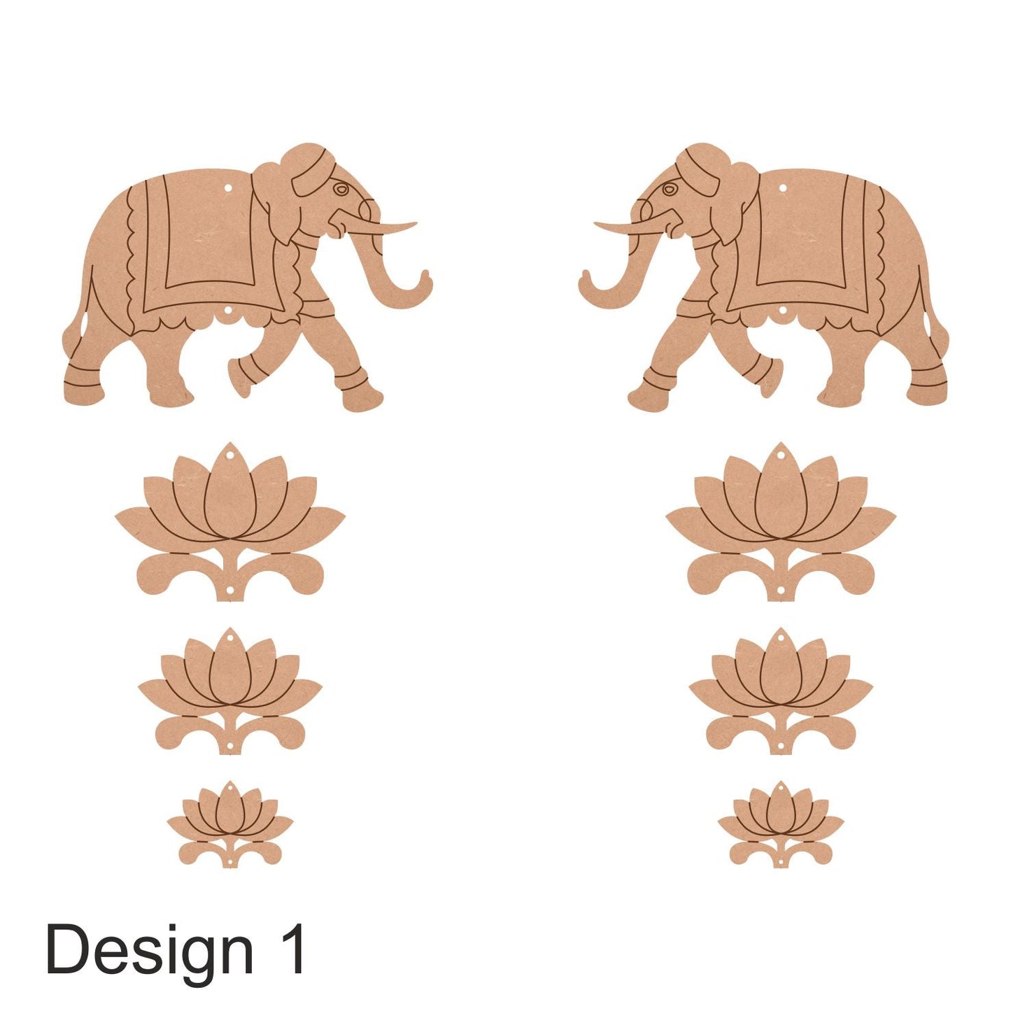 Pichwai Elephant Cutout