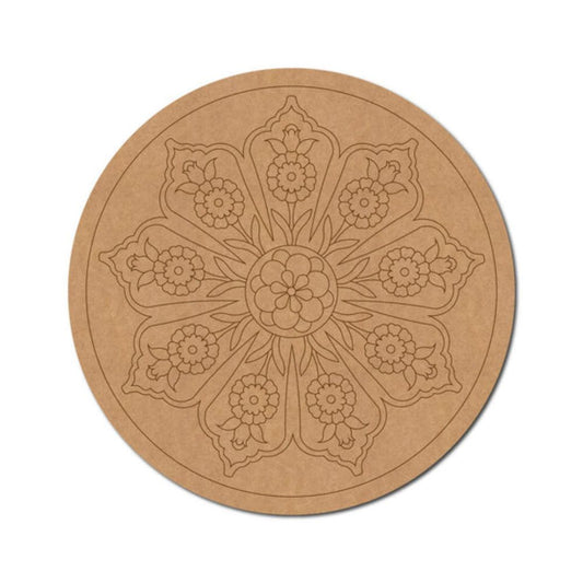 62.Flower-Mandala-Pre-Marked-Round-MDF-Design