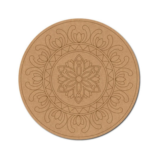 61.Flower-Mandala-Pre-Marked-Round-MDF-Design