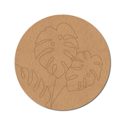 43.Leaves-Pre-Marked-Round-MDF-Design