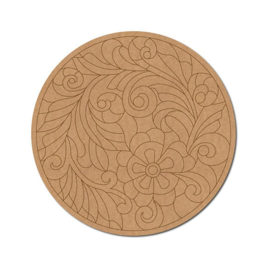 16.Madhubani-Pre-Marked-Round-MDF-Design