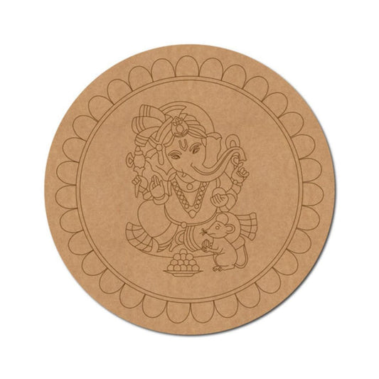 58.Ganesha-Pre-Marked-Round-MDF-Design