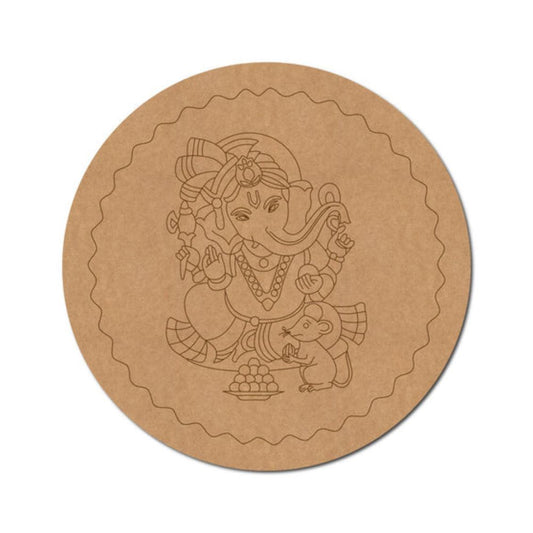 59.Ganesha-Pre-Marked-Round-MDF-Design