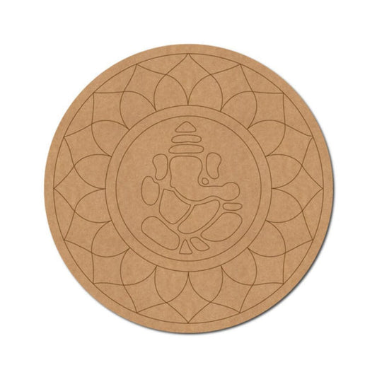 60.Ganesha-Mandala-Pre-Marked-Round-MDF-Design