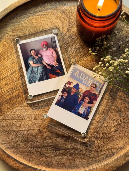 Personalized photo fridge magnet custom gift for home decor