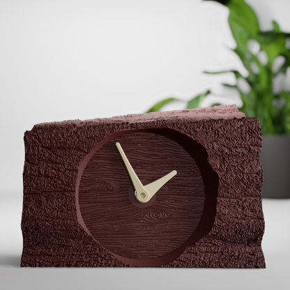 TimberTwist Clock