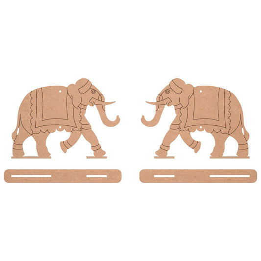 Pichwai Elephant With Stand Cutout