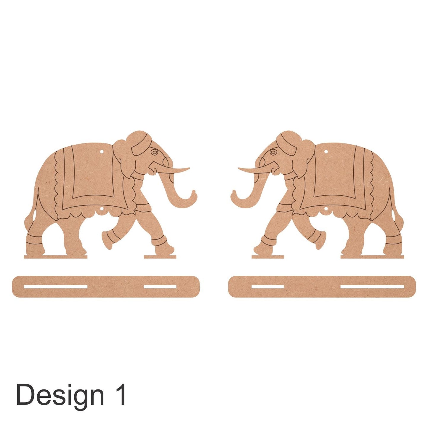 Pichwai Elephant With Stand Cutout