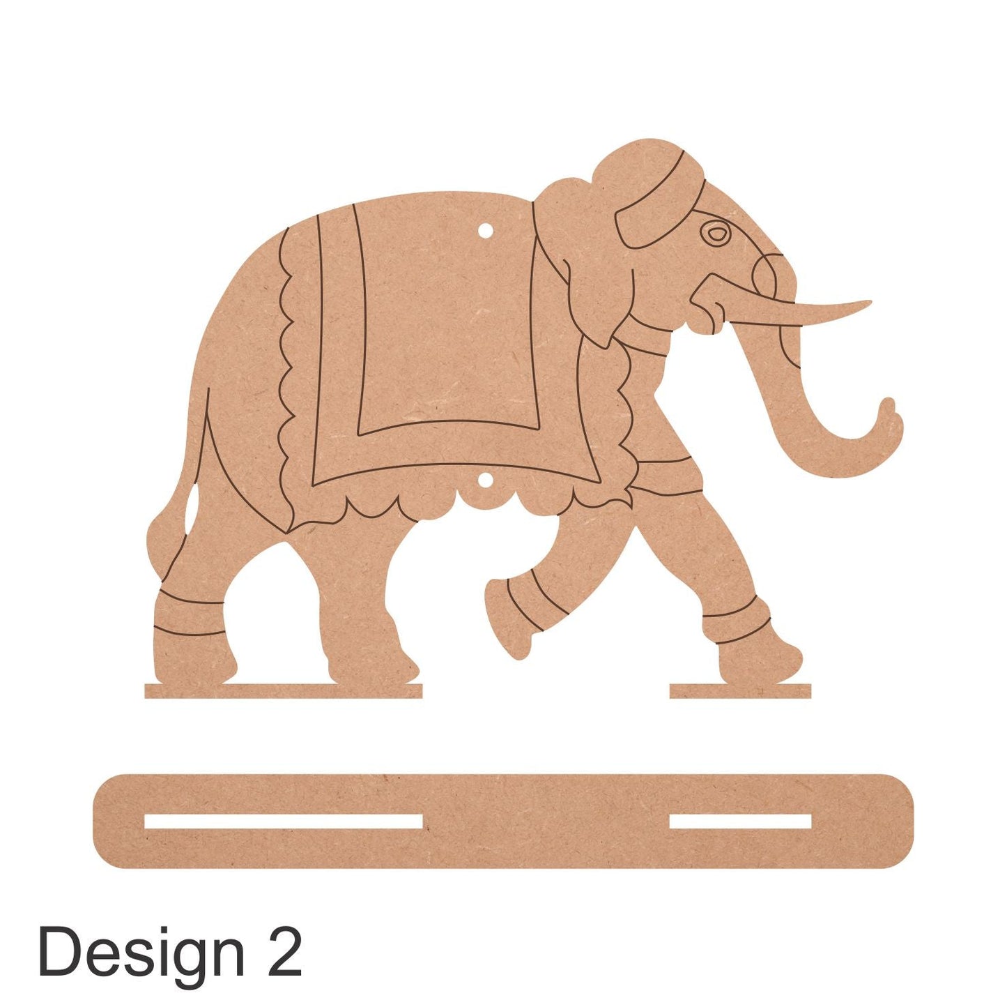 Pichwai Elephant With Stand Cutout