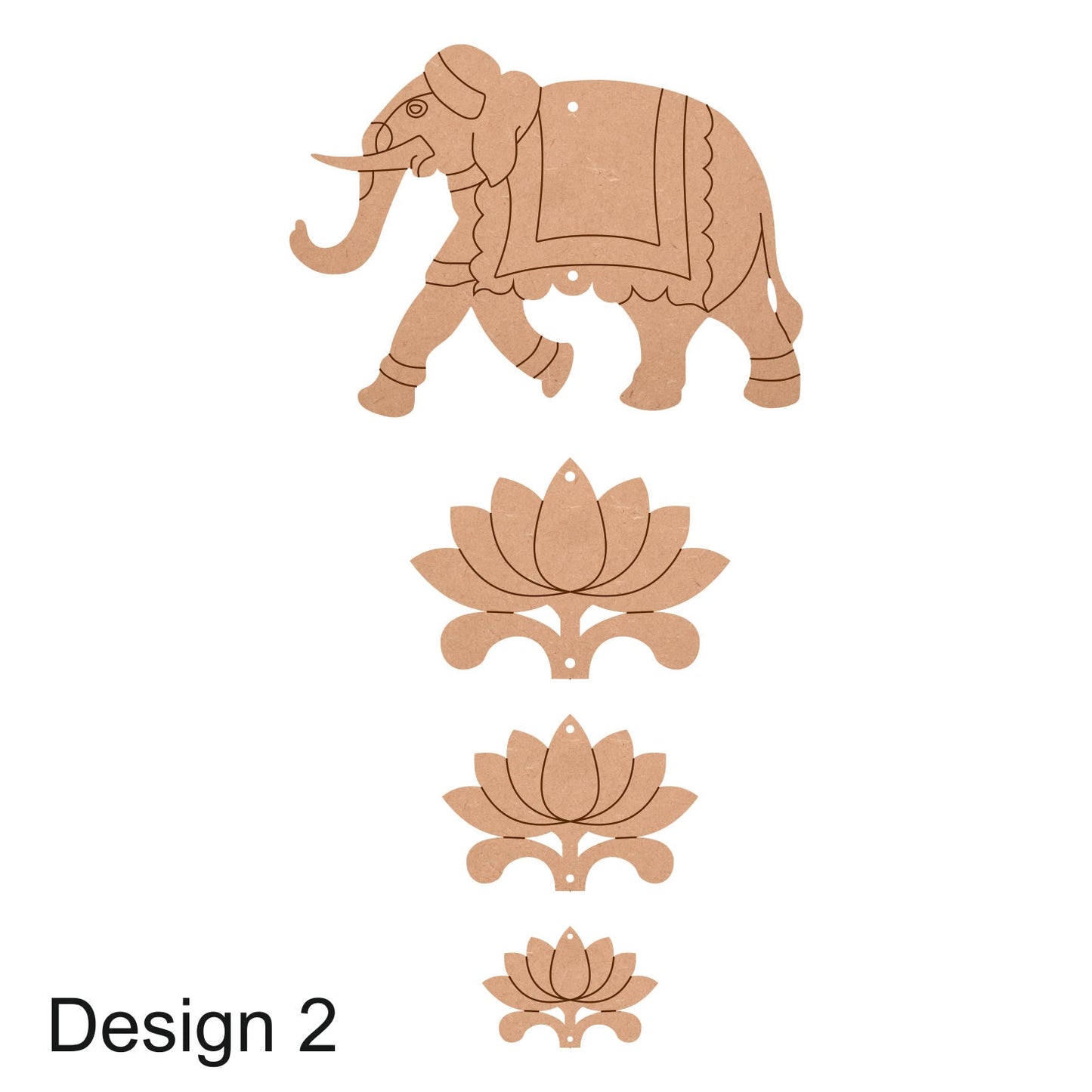 Pichwai Elephant Cutout