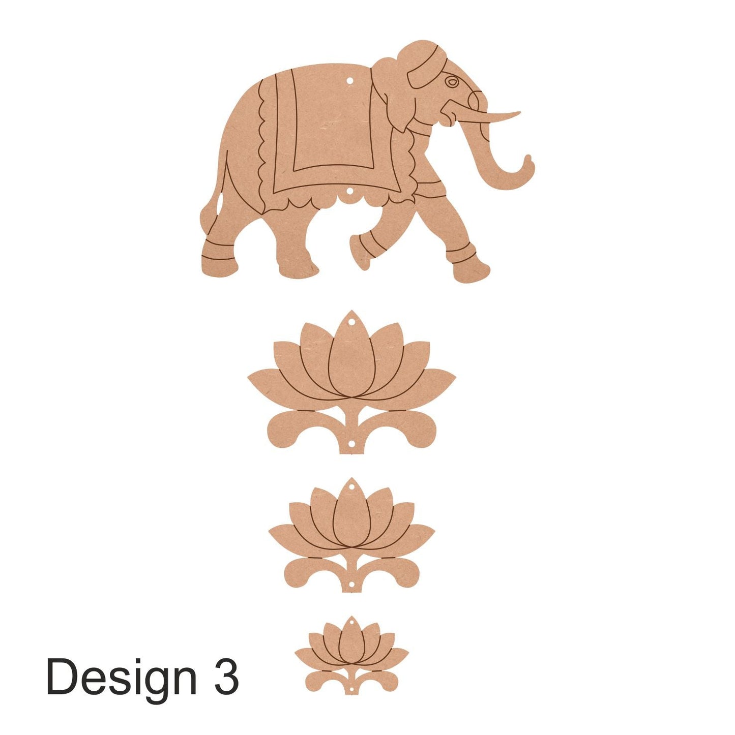 Pichwai Elephant Cutout