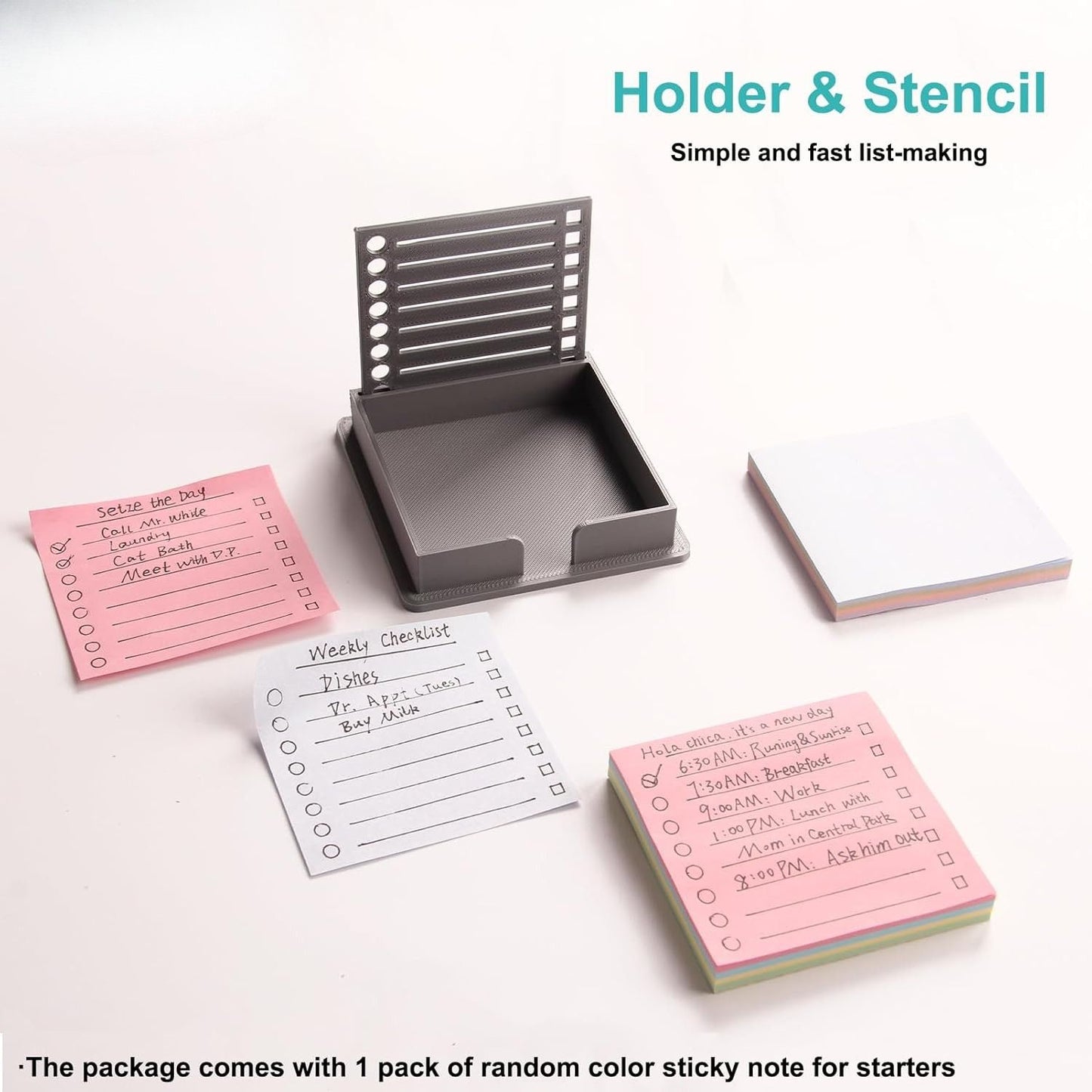 Sticky Note Holder for 3x3 Post-It Notes