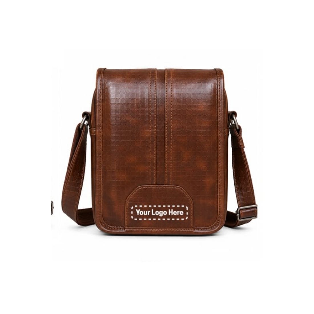 Premium Dark Brown Leather Messenger Bag