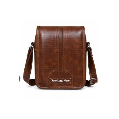 Premium Dark Brown Leather Messenger Bag
