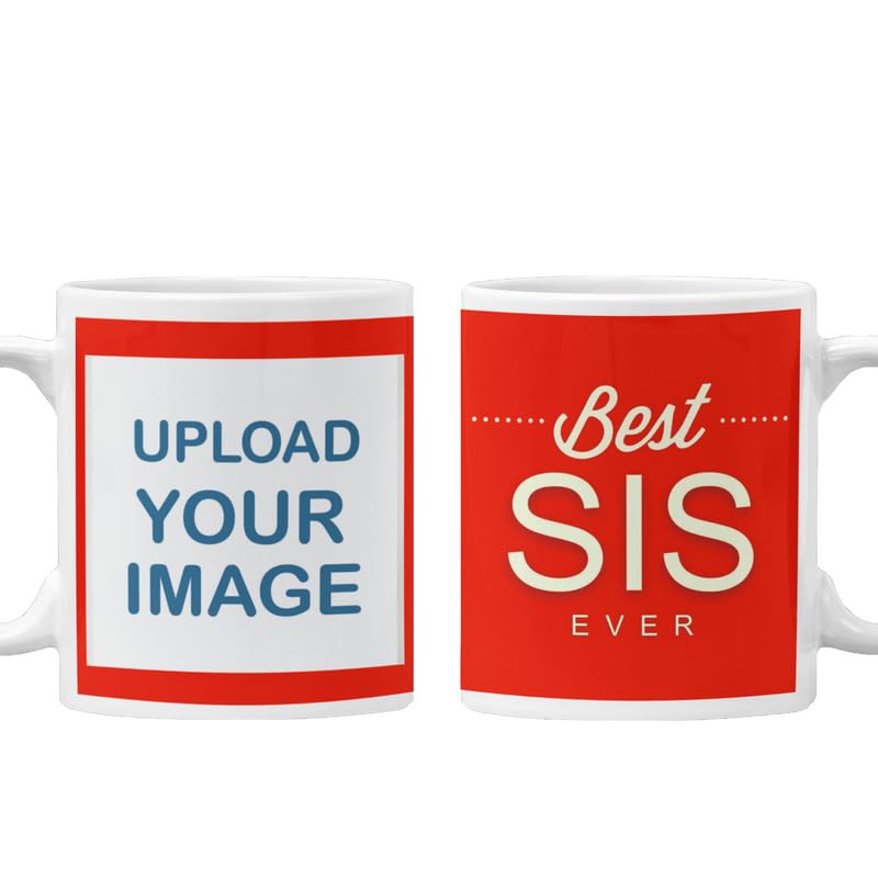 Personalized sister ceramic mug custom coffee cup