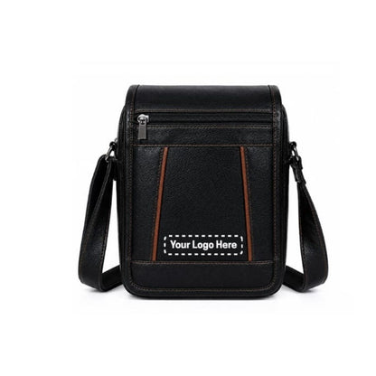 Premium Brown Leather Messenger Sling Bag