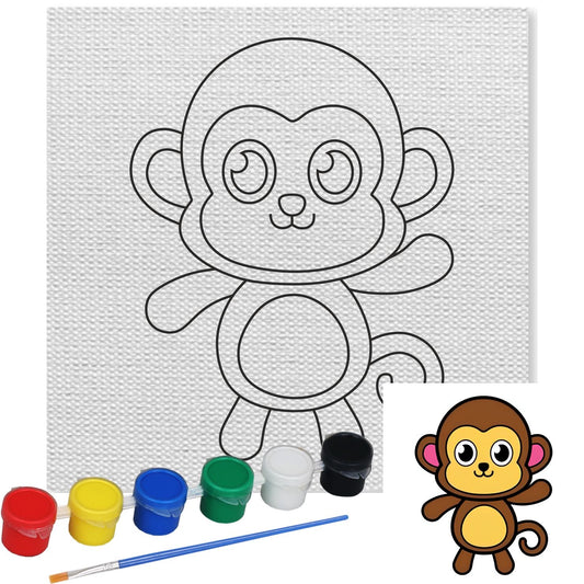 Little Monkey Canvas Kit