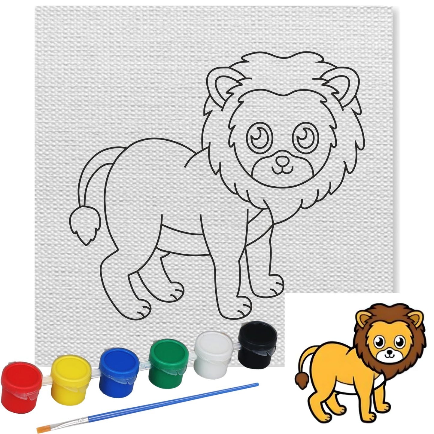 Lion Canvas Kit