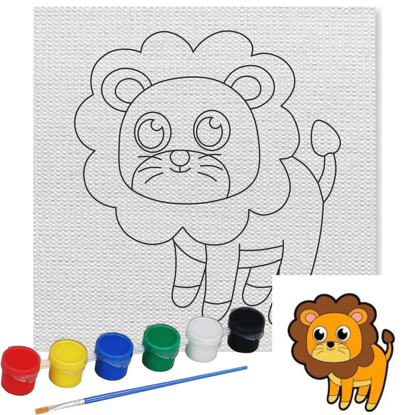 Lion Canvas Kit